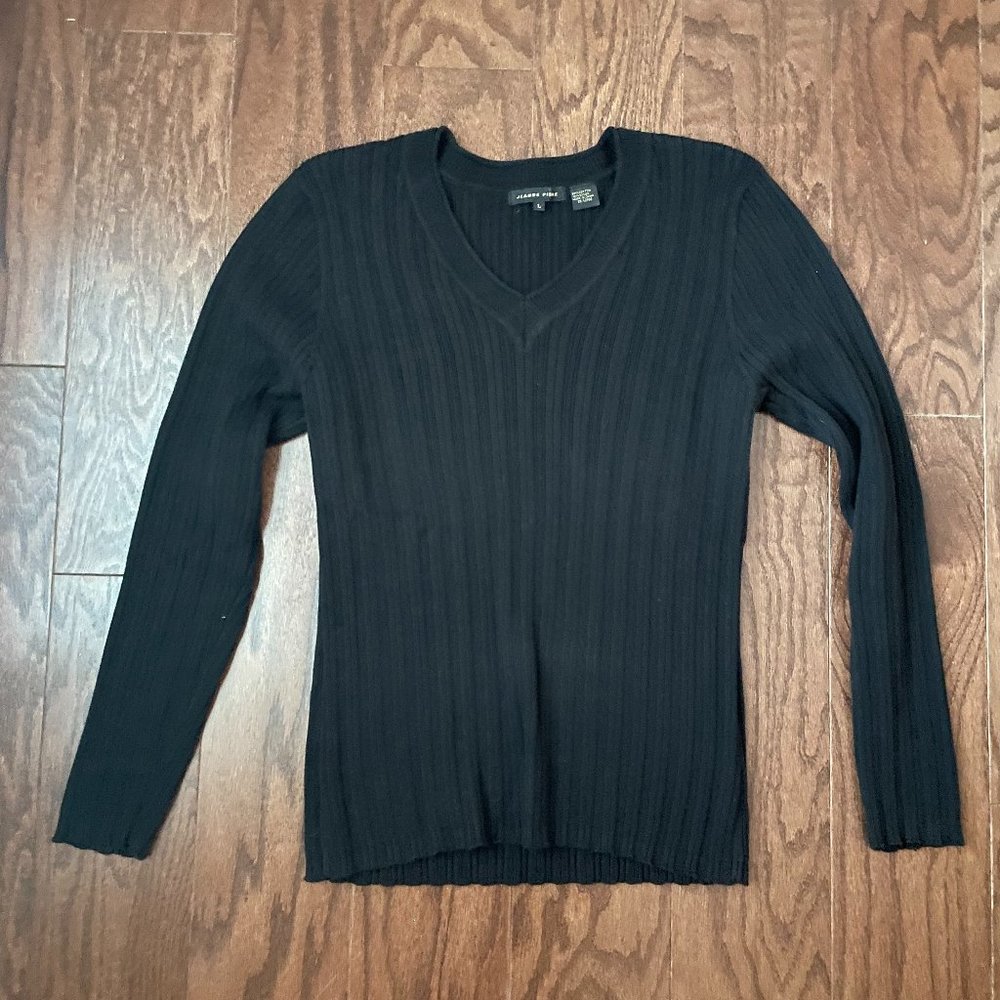 Black Cable Sweater